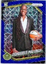 2025 Panini Prizm WNBA #144 Dominique Malonga Blue Velocity Prizms