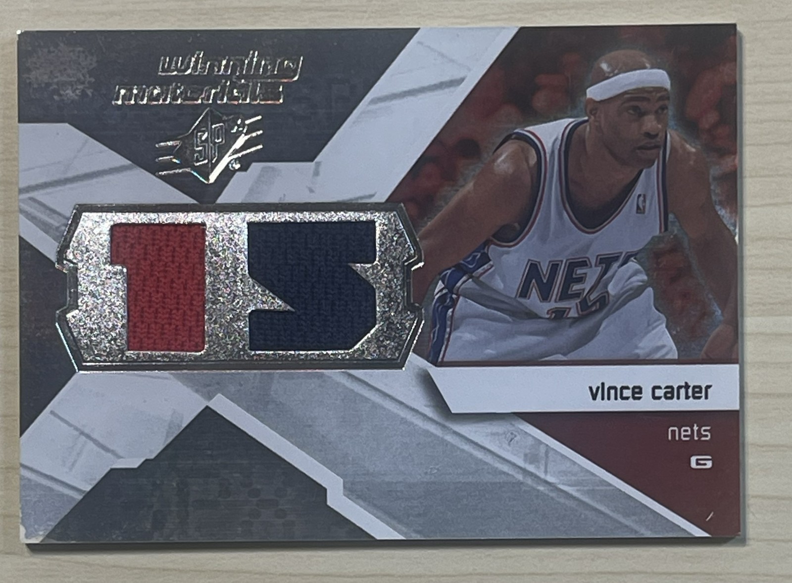 Vince Carter 2008-09 Upper Deck SPx Dual Game Used Jersey🏀NETS🏀 view 1