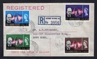 HONG KONG 1966 FDC Cover. Registered. Churchill Set