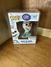 Funko Pop Olaf Presents Olaf as Ariel#1177 Amazon Exclusive New in Box/protector