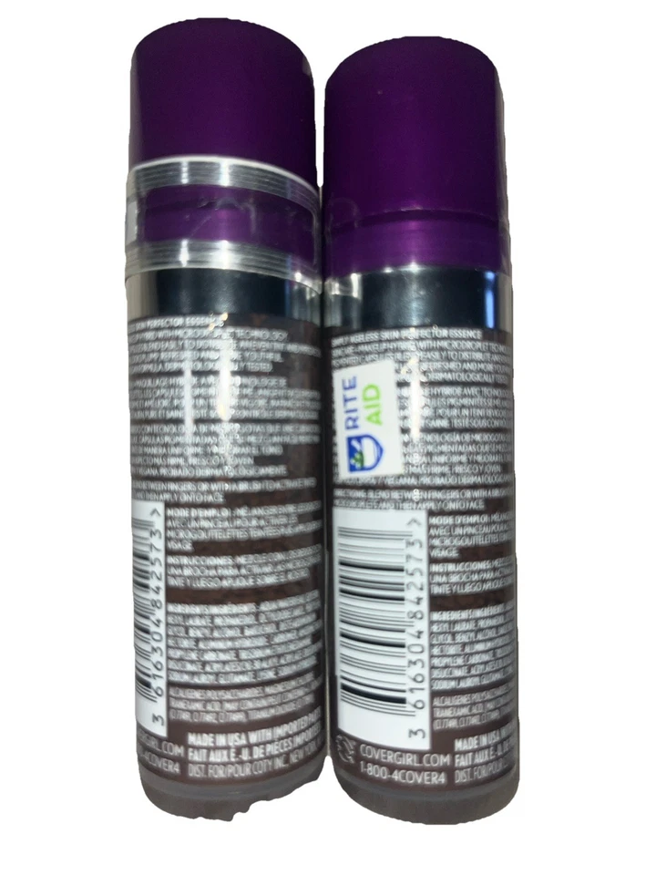 Lot of 2 CoverGirl NEW Simply Ageless Skin Perfector Essence Fresh Tint 80 deep - Image 2 of 2