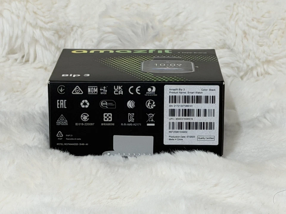 Amazfit Bip 3 A2172 Black 1.69" Large Color Display Bluetooth Smartwatch - Image 3 of 4