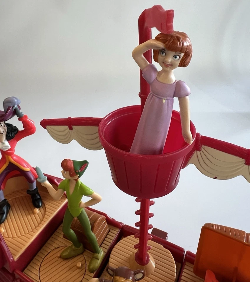 VINTAGE McDonalds Peter Pan Return To Neverland Pirate Ship 2002 COMPLETE SET - Image 3 of 4