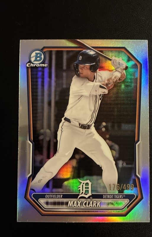 Max Clark 2026 Bowman Chrome Refractor 176/499 Tigers