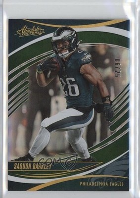 2025 Panini Absolute Spectrum Green 6/25 Saquon Barkley #2 0w96