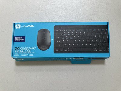 JLabs GO keyboard and mouse, Bluetooth, with USB adapter, OPEN BOX.