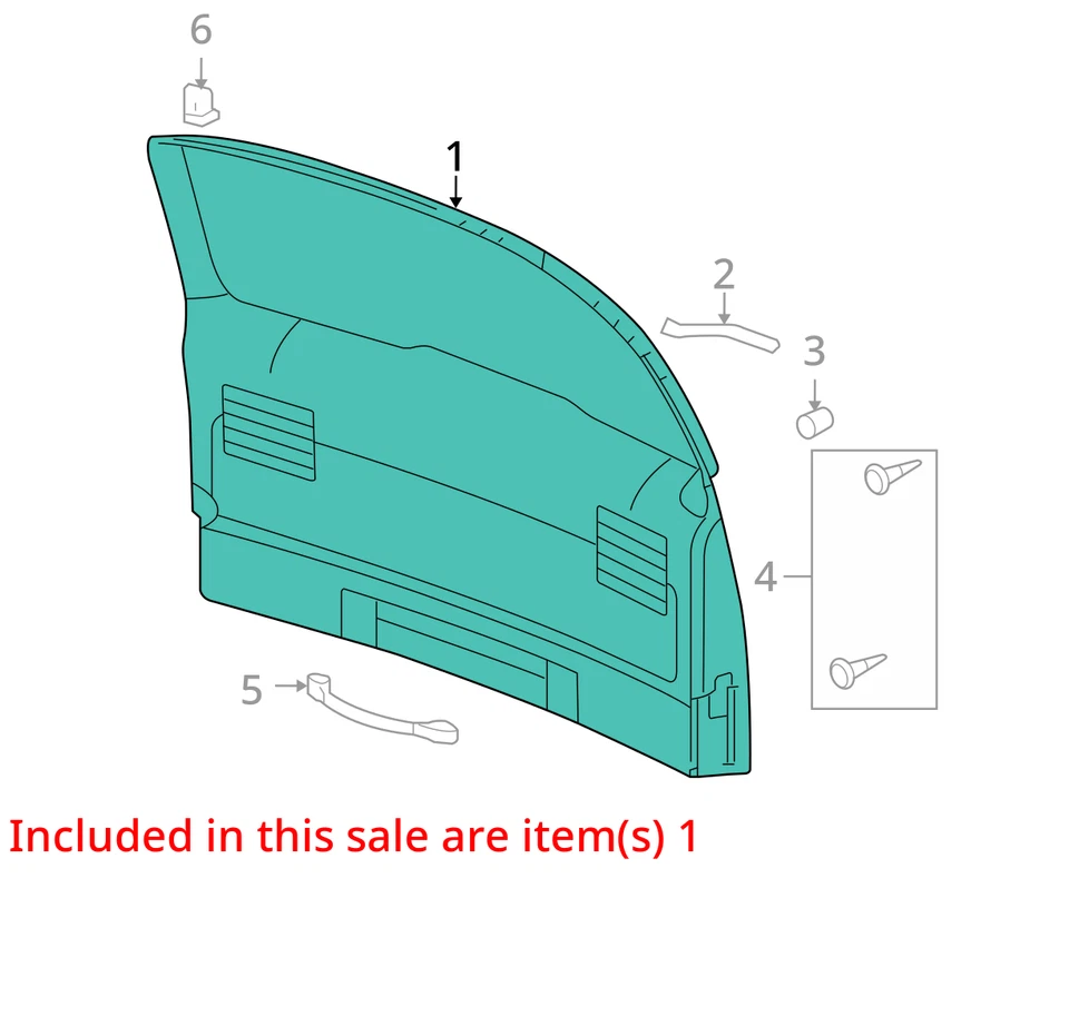 2005-2007 BUICK CHEVROLET TERRAZA UPLANDER PANEL ASM L/GATE TR FIN *C 10350277 - Изображение 2 из 3