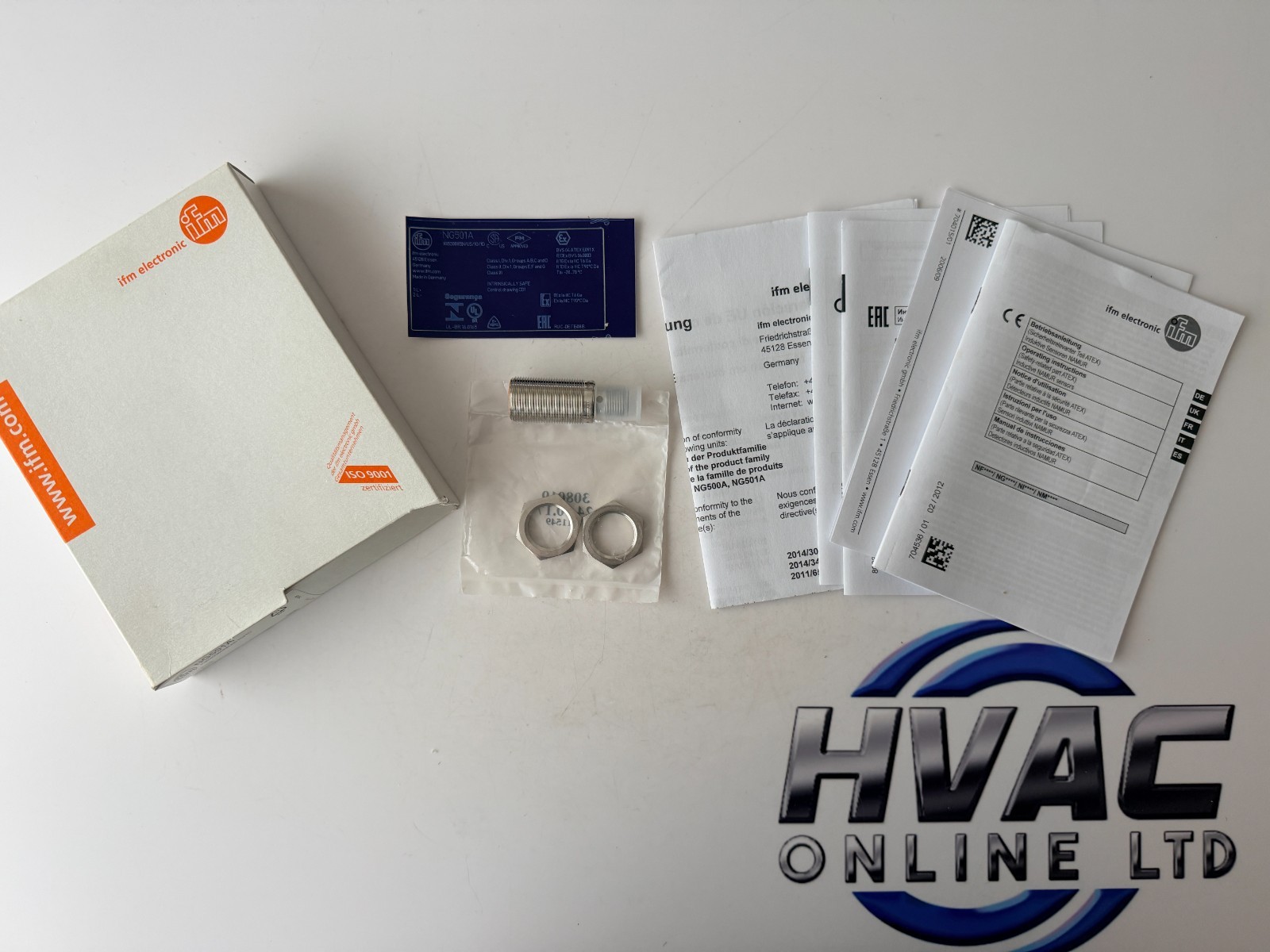ifm electronic NG501A Inductive NAMUR Proximity Sensor M18 8mm Flush ATEX NEW🆕