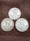 (3) Walking Liberty Half Dollars 1941-P 1942-P, 1943-P. No Reserve/ 3 Day Auct