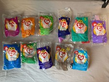 TY Teenie Beanie Babies 1999 McDonalds Happy Meal Toys Complete Set Of 12 Sealed