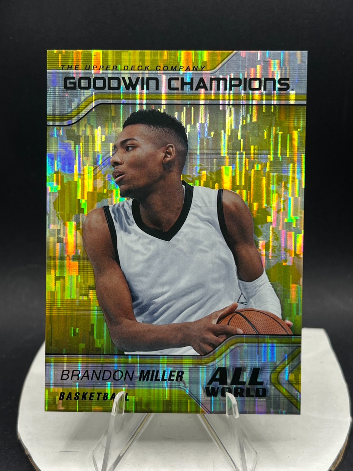 2023 GOODWIN CHAMPIONS BASKETBALL ALL-WORLD YELLOW BRANDON MILLER #AW-12 -1038