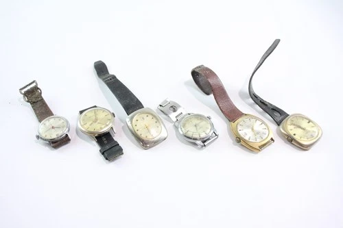 Assorted Vintage Mechanical Watches Buler Timex Sully Montine SPARES/REPAIRS x 6