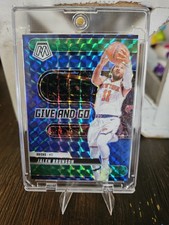 Jalen Brunson Mosaic 24-25 #11 Give And Go Green Prizm New York Knicks