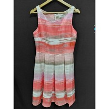 Studio One New York Sleeveless Striped Dress Multicolor Size 10