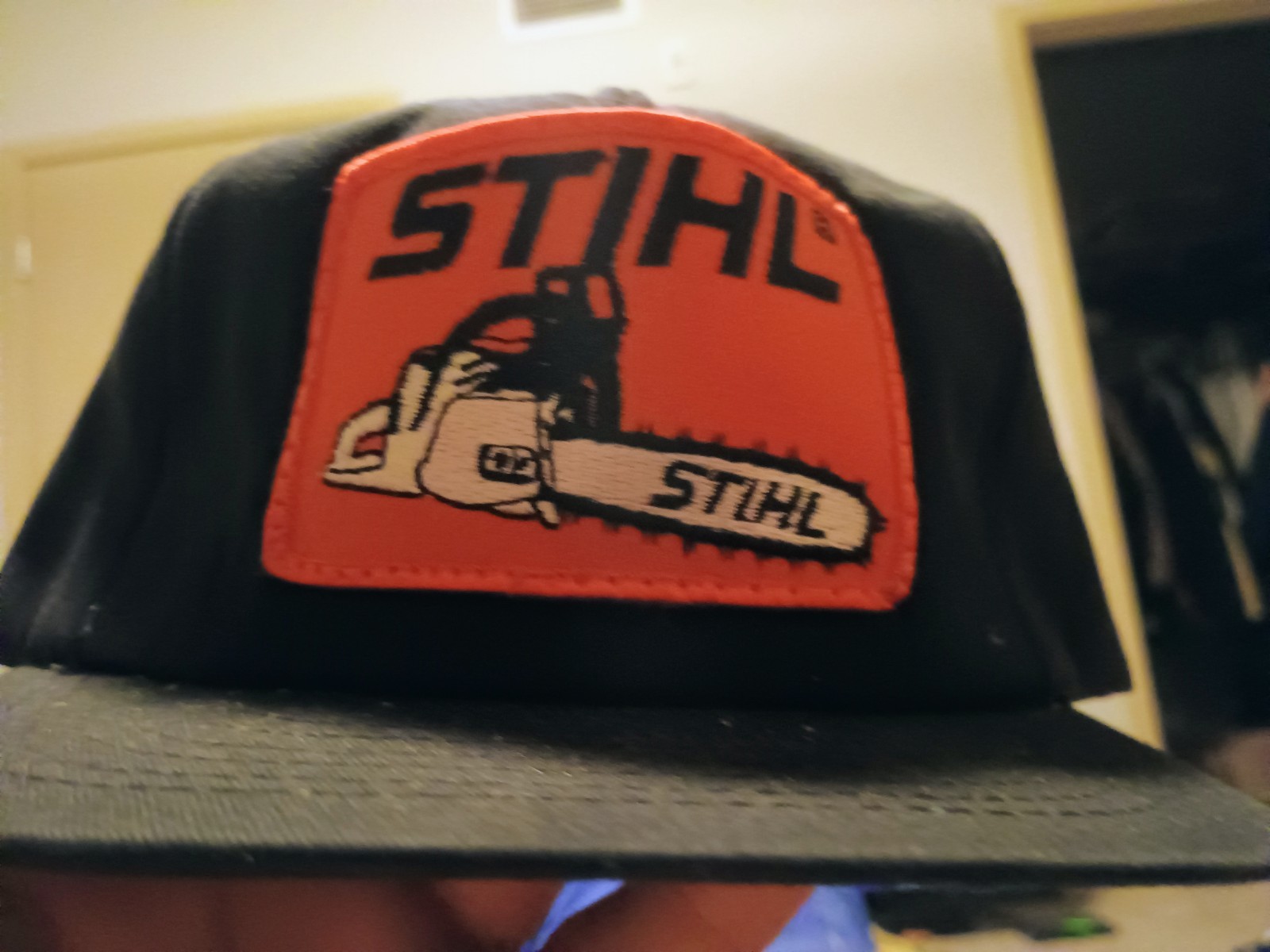 N M Stihl Chainsaws Big Patch Snapback Hat by Swi… - image 1