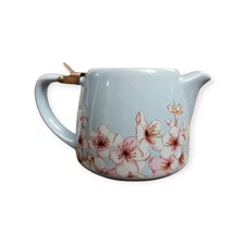 Alfred Cherry Blossom 20oz. Ceramic Teapot w/Stainless Steel Lid & Tea Infuser