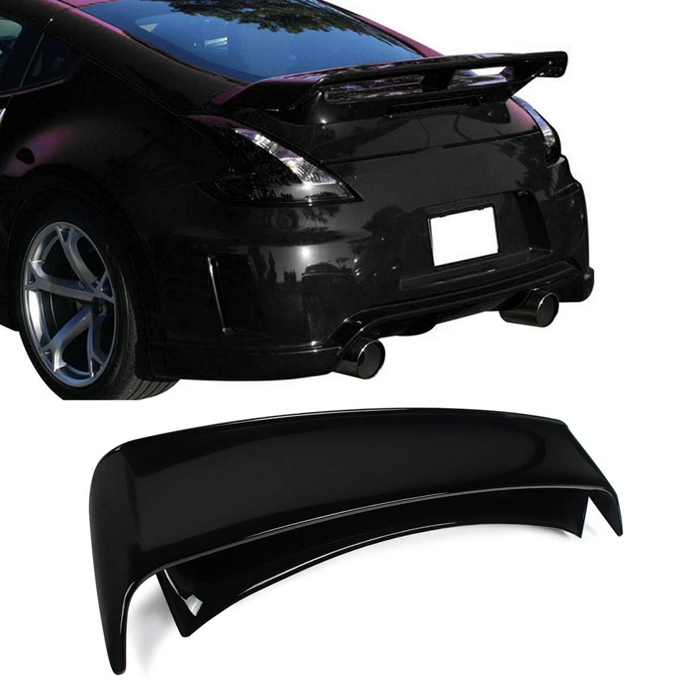 Fits 09-21 Nissan 370Z Z34 Coupe Nismo Style Gloss Black Rear Trunk Spoiler Wing Foto 3 de 4