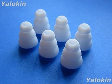 6 Small (S) White Triple Flange Eartips Earbuds for Raycon Everyday and Fitness