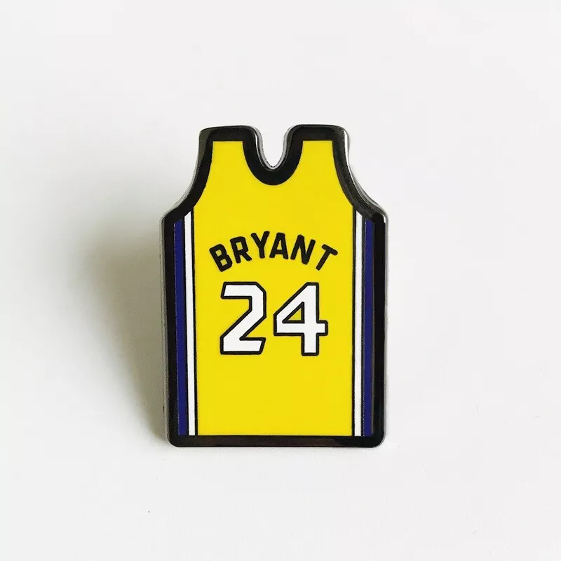 Kobe Bryant Jersey Number 24 Los Angeles Lakers NBA Basketball Hat Pin