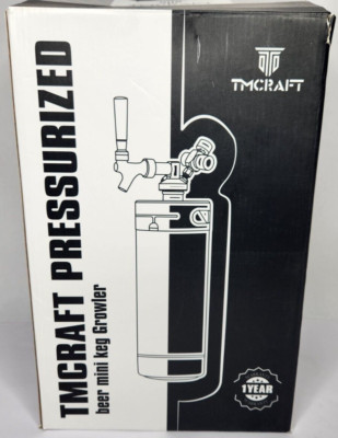 TMCRAFT 128oz Home brew Pressurized Beer Mini Keg System NEW Open Box