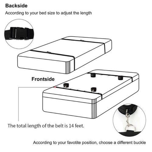 Unisex Bondage Wrist Ankle Straps Handcuffs Restraint Blindfold Couples Flirt - Picture 7 of 35
