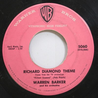 Hear! Jazz 45 Warren Barker - Richard Diamond Theme / The D.A.S Man Theme On Wb