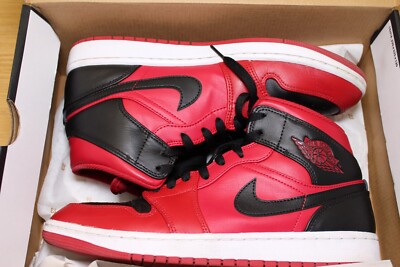 Nike Air Jordan Mid Reverse Bred 2021 size 554724-660 OG I