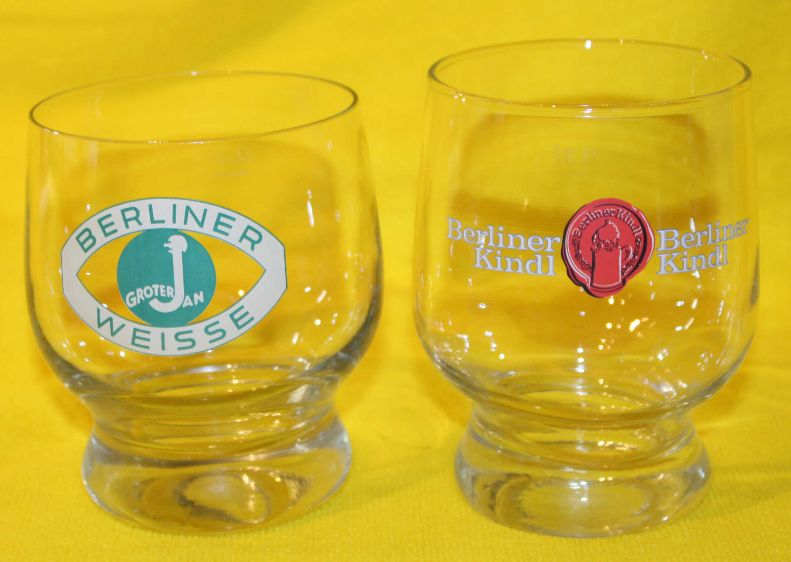 2 alte Berliner Weisse – Klauen - Gläser