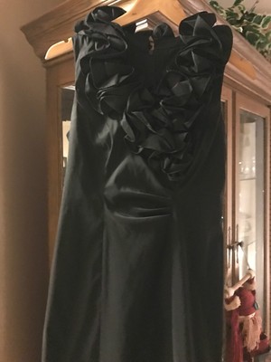 xscape ruffled sheath dress