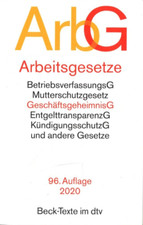 Arbeitsgesetze 96.Auflage 2020 (Taschenbuch)