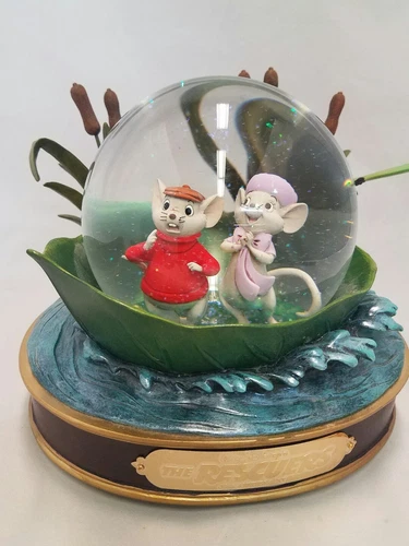 Rare Disney Musical Snow Globe The Rescuers 30th Anniversary Limited Edition