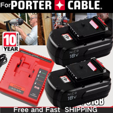 18V Charger / 4.5Ah Battery For PORTER CABLE 18 Volt PC18B PC18BL PCXMVC PCMVC