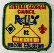 BSA BOY SCOUTS OF AMERICA Patch Vtg 1982 Macon Georgia Rally Coliseum
