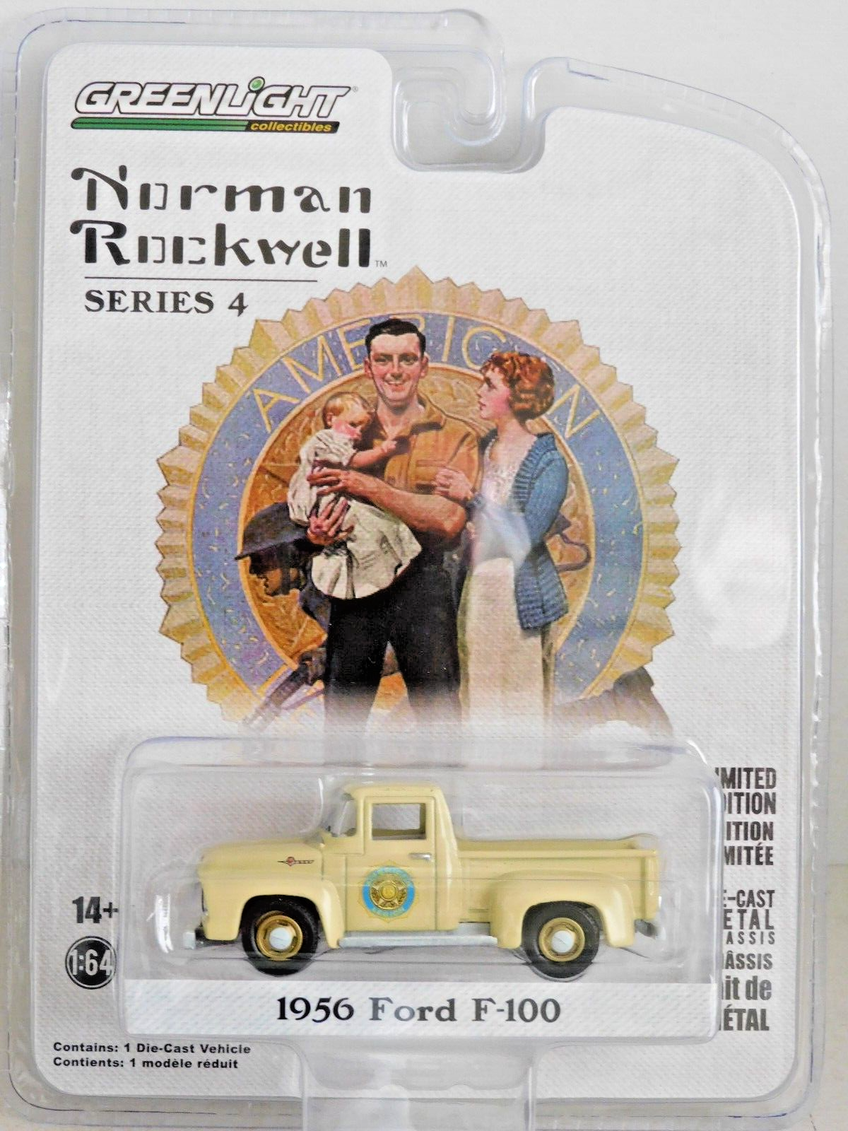 GREENLIGHT 1956 FORD F-100 PICK-UP  1/64 54060-B NORMAN ROCKWELL 4