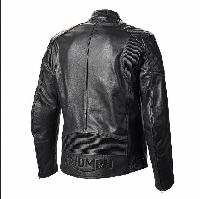 Triumph Braddan Leather Motorcycle Jacket MLHS20111 | eBay