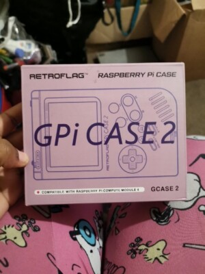 Retroflag GPi Case 2 for Raspberry Pi CM4 w/ 3  LCD, Rechargeable Battery, Case