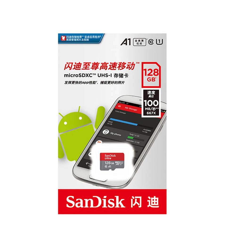 SanDisk 16GB 32GB 64GB 128GB Ultra Micro SD SDXC TF Memory Card 100MB/s Class 10 - Image 4 of 4