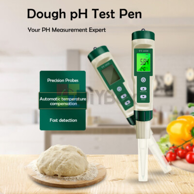 YY-1030 Food PH Meter Thermometer Electrode Soil PH Test Pen Acidity Tester Set