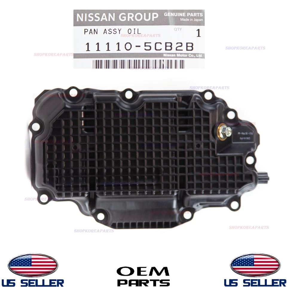 Inferior del cárter de aceite del motor genuino con junta OEM INFINITI Q50 Q60 3,0 L solo AWD sin tracción trasera Foto 2 de 4