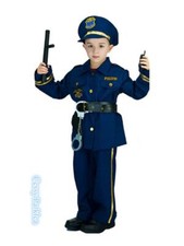 X-D3-1 Police Officer Boys Policeman Cop Patrol Uniform Book Week Costumes