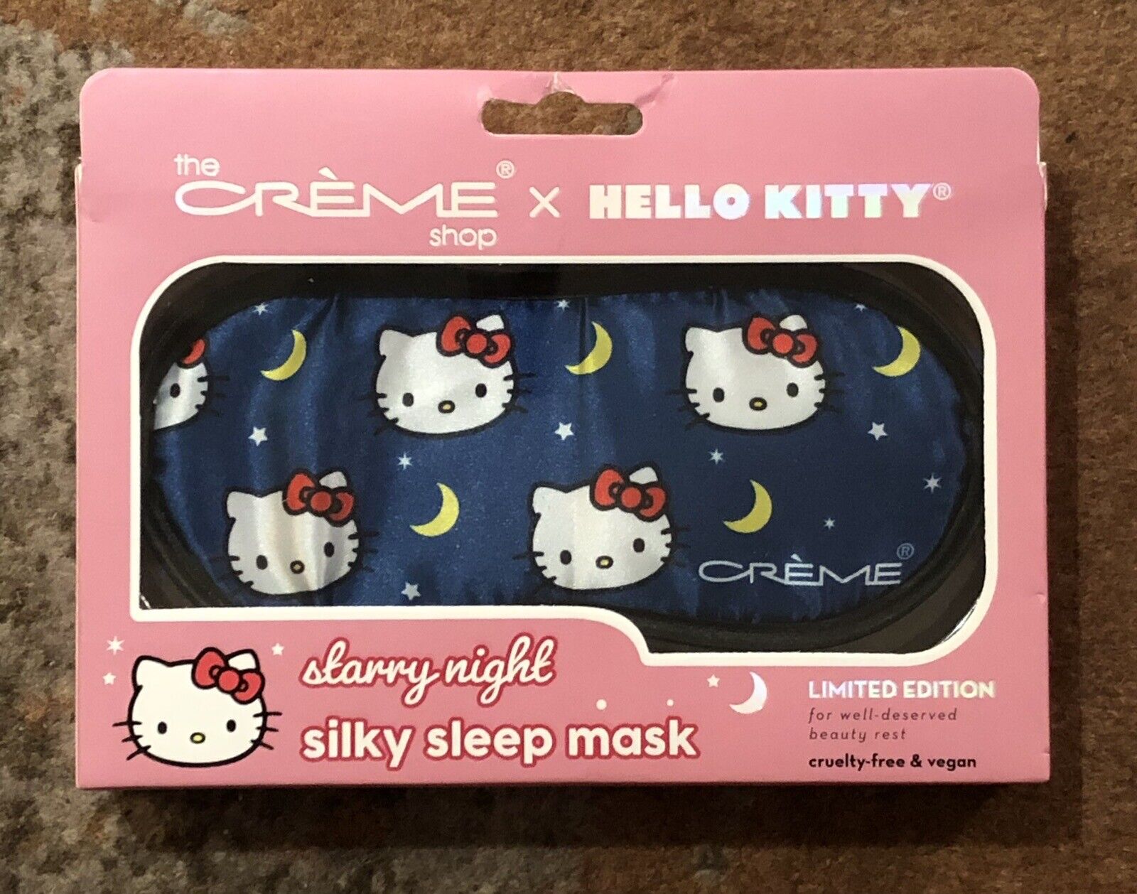 The Creme Shop x Hello Kitty Moon & Star Limited Edition Silky Sleep Mask NEW