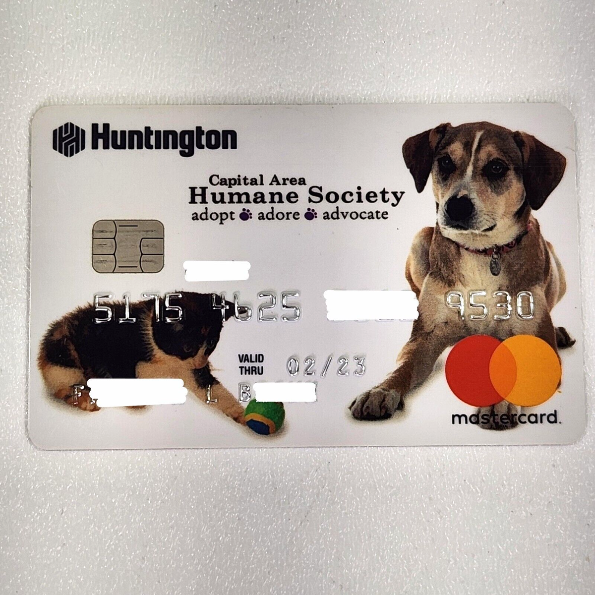 Huntington Columbus Humane Society Card Mastercard Expired