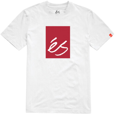 Es Shoes Skateboard Tee Main Block White