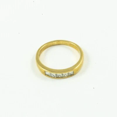 Demi Alliance pour femme en Or Jaune 18 carats - Photo 1/4