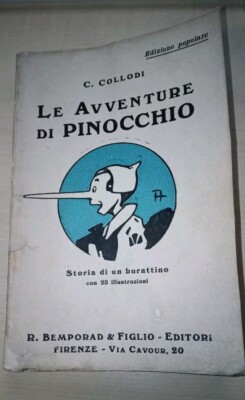 Pinocchio Collodi Sergio Tofano Bemporad 1921 Brossura Prima Edizione RARISSIMO
