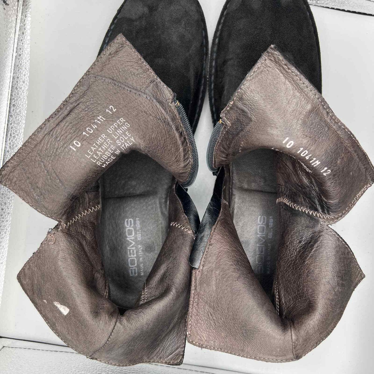 Boemos Suede Leather Zippered Ankle Boots 12 | eBay display picture 3