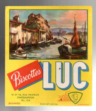 BUVARD -  Biscottes LUC. Les pêcheurs. TBE (CLA109)