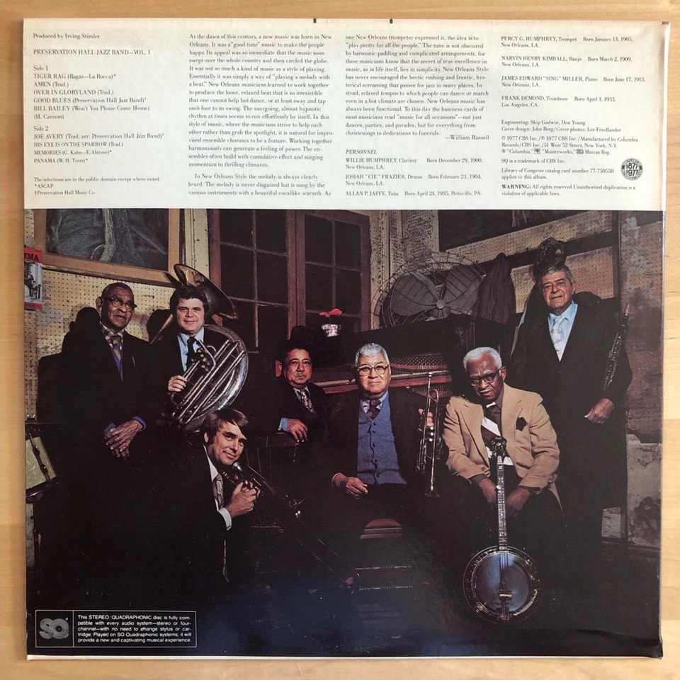 Lot 2 LP 33T 30cm - New Orleans Preservation Hall / Sweet Emma - Très bon état - Photo 3/4