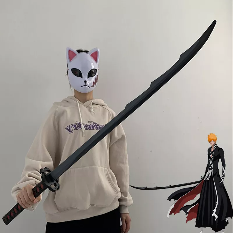Bleach Ichigo Kurosaki Sword Kurosaki Ichigo Zanpakutou Collectible Sword  110cm | eBay