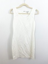 NEW Banana Republic Ivory Sleeveless Sheath Dress Size 2 Linen Blend Lined
